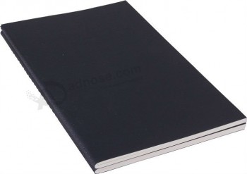 элегантный черный цвет мягкая обложка ноутбук (уу-п0058)с пользовательским логотипом