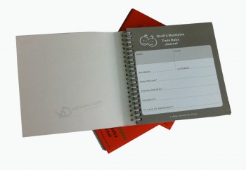 최고 품질의 새로운 디자인 트윈 베이비 유제품 노트북을위한 도매 사용자 정의 로고 (와이와이-엔0105)