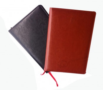 高品质的各种颜色皮革笔记本 (年年-0206) 自定义您的徽标