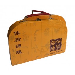 批发定制与您的标志独特的设计热销纸手柄盒 (年年-湾0239)