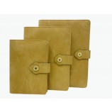 High Quality Yellow Colour Leather Notebook (YY-N0126) for custom your logo