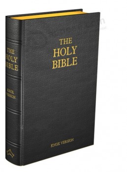 ホットスタンピングロゴ付きの高品質のハードカバーの聖書の本を印刷するためのロゴ付きカスタム (YY-Bi006)