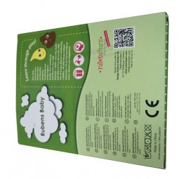 批发定制与您的徽标折叠纸礼品盒婴儿布 (年年-湾1005)
