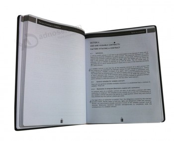 전문 사용자 정의 고품질 피u 커버 책 (와이와이-비0300)
