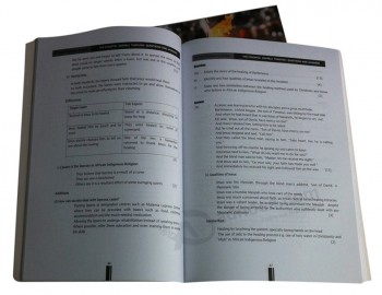 профессиональная индивидуальная высококачественная черно-белая книга образования цвета (уу-е0004)