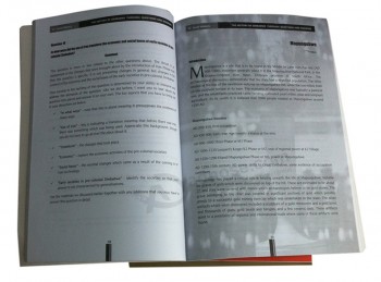 профессиональная индивидуальная высококачественная мягкая обложка учебной книги (уу-е0005)