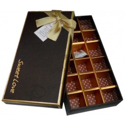 Custom with your logo for New Design Handmade Recycle Cardboard Chocolate Gift Box (YY--B0019)