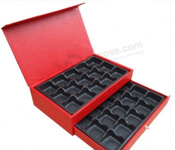 トレイ付きの硬質チョコレートボックスのロゴ付きカスタム (YY--B0009)