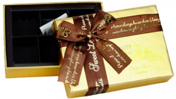 종이 초콜릿 선물 상자에 대 한 귀하의 로고와 함께 사용자 지정합니다 (와이와이--비0007)