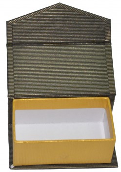 ブックシェイプのゴールデンチョコレートボックスの2つのロゴのカスタム (YY--B0246)