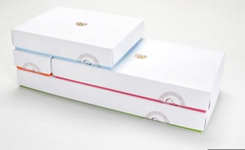 обычай с вашим логотипом для высококачественной подарочной коробки из шоколадной бумаги белого цвета (уу-с0132)