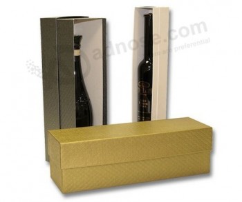 горячая продажа изготовленный под заказ-производства популярный бумага коробка для вина (уу-ш001)с вашим логотипом