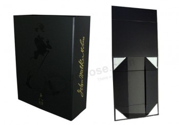 High Quality Elegant Paper Foldable Wine Box (YY-W004)with your logo