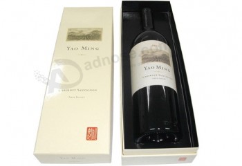 Glossy Lamination Luxury Paper Wine Box (YY-W0030)with your logo
