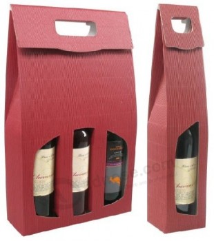 2016 고품질 두 병 종이 와인 상자 (와이와이-W0103)귀하의 로고와 함께