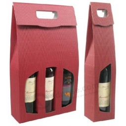 2016 High Quality Two Bottle Paper Wine Box (YY-W0103)with your logo