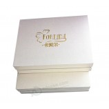 高品質の金色のホットスタンピングロゴ包装ボックスのためのあなたのロゴと卸売カスタム (YY-P0309)