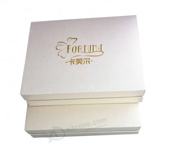 高品質の金色のホットスタンピングロゴ包装ボックスのためのあなたのロゴと卸売カスタム (YY-P0309)