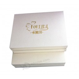 Wholesale custom with your logo for High Quality Golden Hot Stamping Logo Packaging Box (YY-P0309)