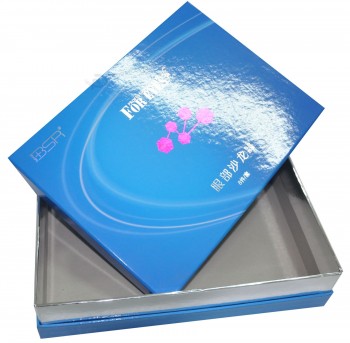 批发定制与您的徽标光泽印刷展示盒化妆品 (年年-湾0220)