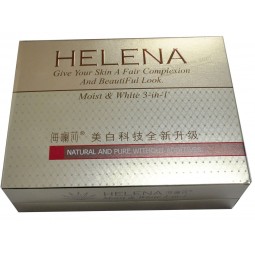 批发定制与您的标志闪闪发光的纸化妆品盒 (年年-湾0224)