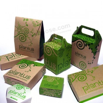 бумажные упаковочные коробки/ящик для еды/фаст-фуд забирают коробку