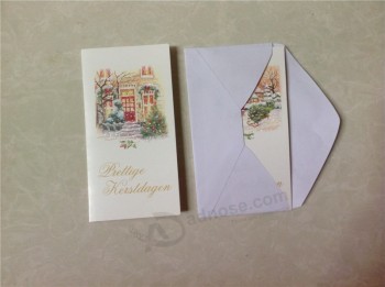 поздравительные открытки/Рождественская открытка с конвертом/музыкальные карты/поздравительные открытки