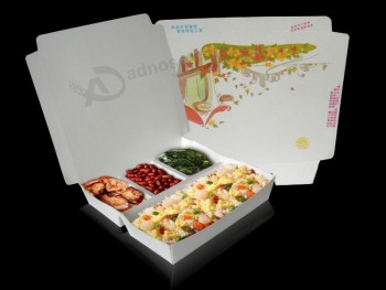 회색 크래프트 케이크 상자 / 크래프트 종이 접는 식품 케이스 / 패스트 푸드 상자