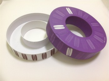 Aangepaste ontwerp ringvormige doos ring box en cirkel papier doos