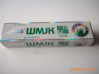 Caja de papel de embalaje de pasta de dientes automática hecha a máquina