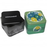 MEtalEn viErkant blik/ Coin tin box./ Muntautomaat