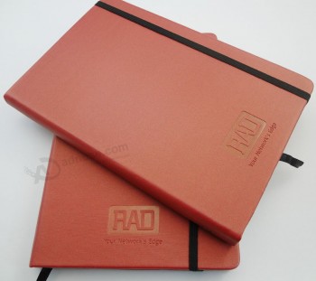 Stampa notebook, soft pu notebook, copertina in pelle, testo nero