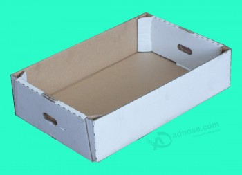 переработанная гофрокартонная складная бумажная коробка с ручкой