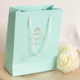 NouvEau fantaisiE CoutumEE logo imprimé sac à provisions, sac cadEau, sac En papiEr avEc poignéE