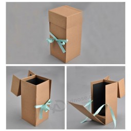 Boîtes faciles d'expédition de carton de cadeau de pli avec le logo de point d'uv