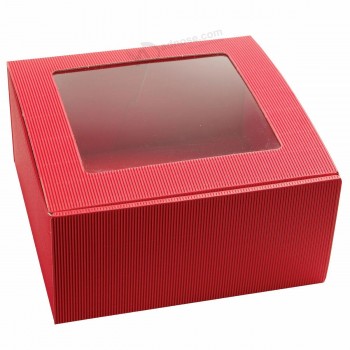 обычная коробка подарка/картонная коробка с крышкой из ПВХ