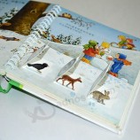 Benutzerdefinierte Kinder Hardcover Buchdruck, Draht-O Kind Pop-up Buchdruck