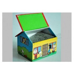 High Quality Artboard Shoe Box with Liner with House Shap