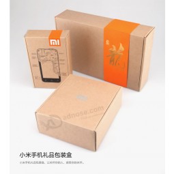 Op maat gemaakte logo verpakking mobiele telefoon geschenkdoos