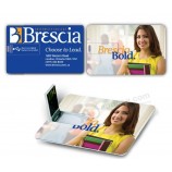 Taille de carte de visite de webkey en plastique d'usb avec l'impression faite sur commande