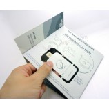 Goedkoopste a4 a5 a6-formaat webtoetsen, papieren webkey met url-link scrip gevouwen in flyer met 3 delen