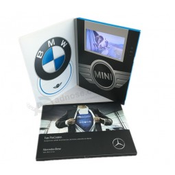 Business Gift Use Video Brochure 5 Inch LCD / TFT Screen Video Greeting Card 128MB with 3 Buttons