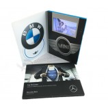 Relatiegeschenk gebruik videobrochure 5 inch lcd/Tft-scherm videogroetkaart 128mb met 3 knoppen