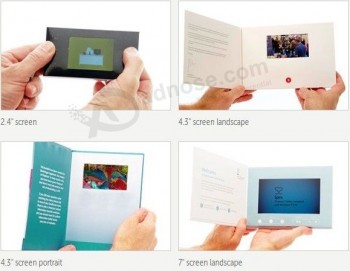 2.4"2.8"3" 4.3 " 5" 7"10.1"Screen Catalogue Video Brochure for Promotion