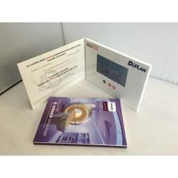 LCD Brochure Greeting Business Custom 4c Printing Video Card