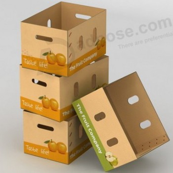 вощеной гофрированной картонной коробкой с логотипом или значком для печати
