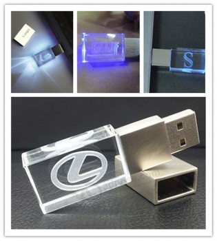 1гб/2гб/4гб/8гб/16гб/32гб/64гб Customized 3D Laser Logo Crystal USB Pen Drive