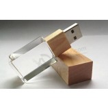 Bois et bambou cristal usb stick 4gb 8gb 16gb 32gb