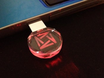 Wholesale Round Ball Shape Crystal USB Flash Memory