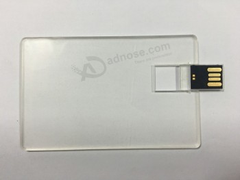 투명 한 웨이퍼 비즈니스 카드 스티커와 함께 usb 플래시 드라이브입니다